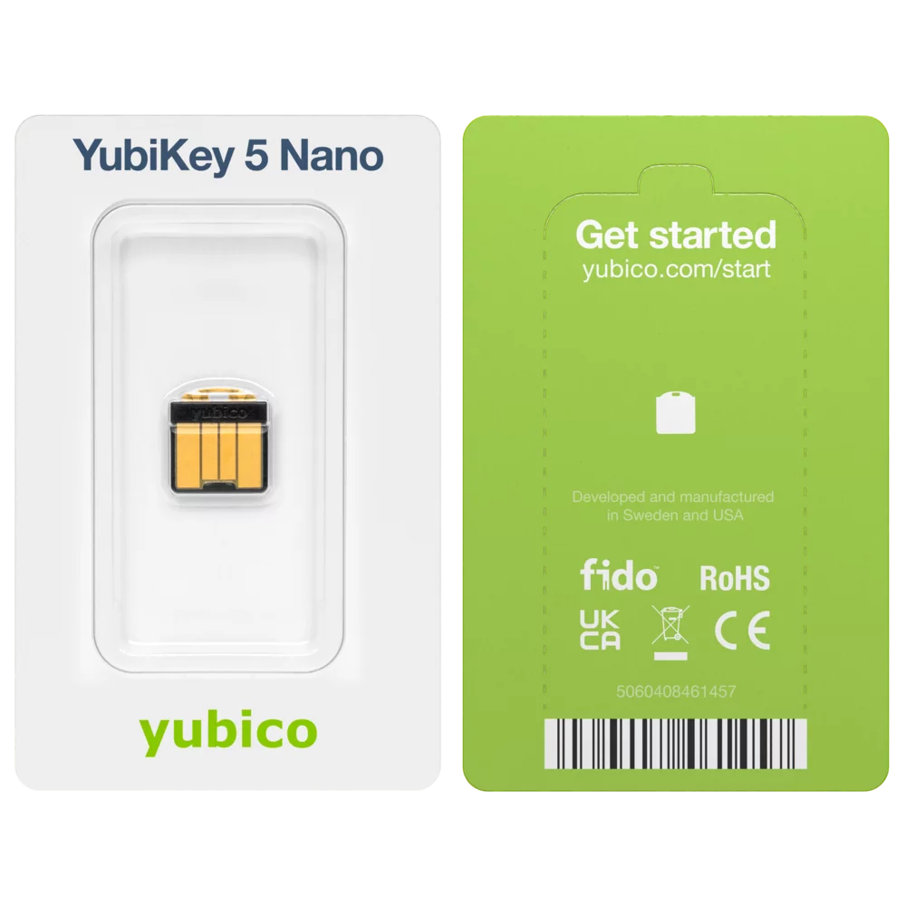YubiKey 5 Nano USB-A YubiKey 5 Nano USB-A