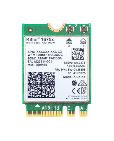 Killer AX1675x Wi-Fi 6E (802.11ax) + BT 5.3